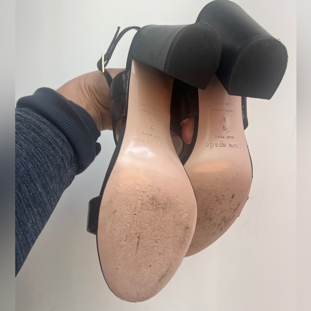 Kate Spade Black Heeled Sandals - Picture 6 of 6